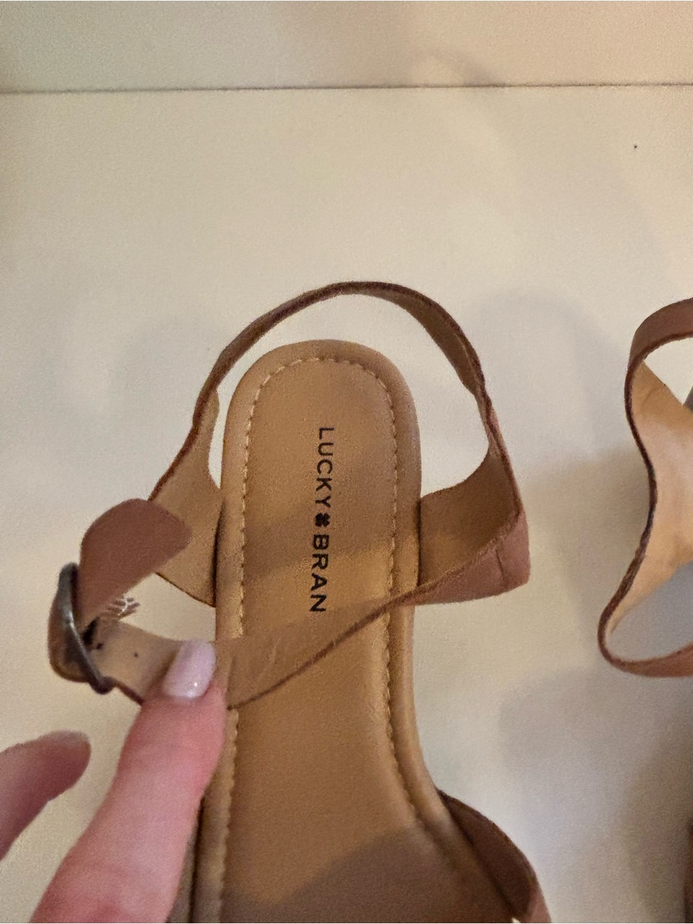 Lucky Brand Women's Brown Strappy Platform Sandals - Classic Comfort - Picture 2 of 7